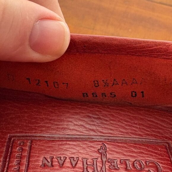 Cole Haan Braided Copper Red Slip on Loafers Size: 8.5 - Picture 6 of 14